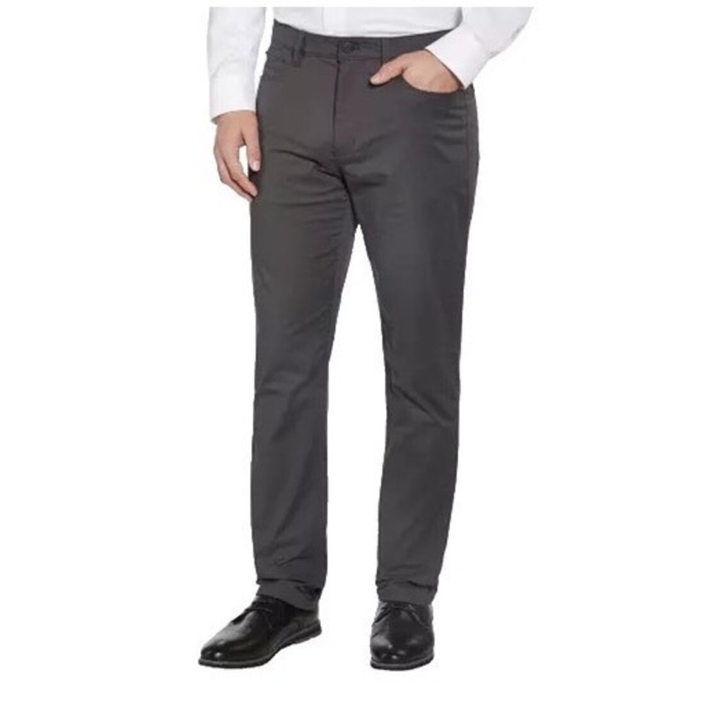 English Laundry Mens 5 Pocket Pants Grey Shadow Stretch Chino 32x32  NWT